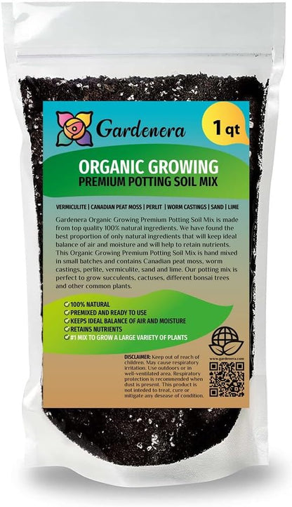Gardenera Premium Organic Growing Medium - Enhance Your Plant's Growth and Health Naturally - 1
