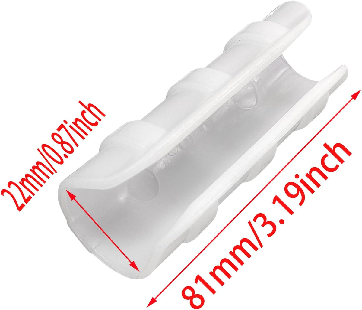 FDXGYH 20 Pcs Greenhouse Film Clamps ABS Snap ClampTube Clip Garden Buildings Tube Clip for 3/4"