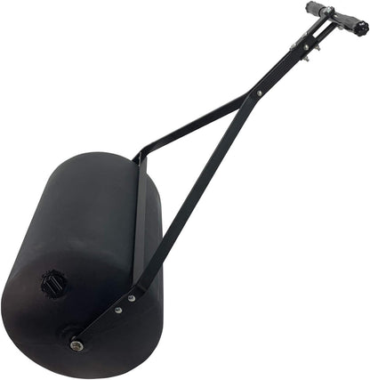 Brinly PRC-241BH-A 270 lb. Combination Push/Tow Poly Lawn Roller with Easy-Turn Tethered Plug, 18