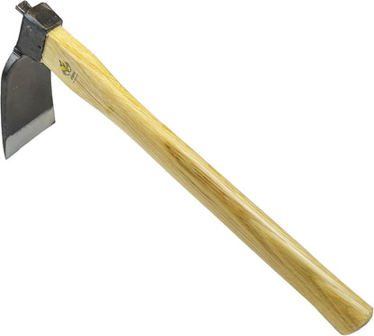 14 Inch Heavy Duty Curved Hoe, Without Welding, Gardening Tool, Oak Handle, for Digging, Weeding