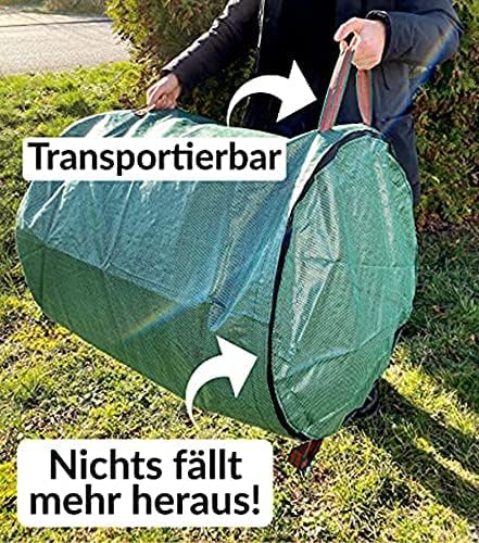79 Gallons Lawn Leaf Bags, Yard Waste Bag, Reusable Gardening Leaf Collet Bag, Patio Garden Weed