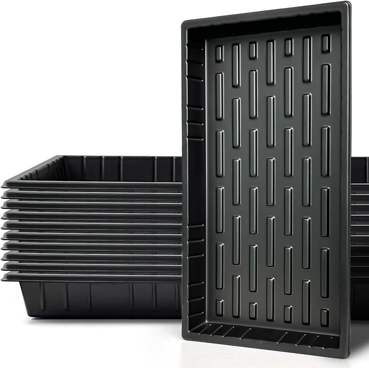 Growing Trays, 1020 Plant Nursery Trays Heavy Duty Seed Starter Flat Seedling Tray for 72/128 Cell