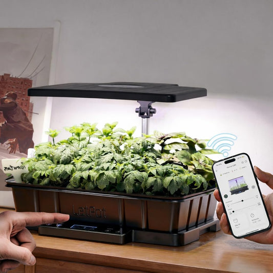 LetPot Smart Seed Starter with Humidity Dome, Germination Kit with Waterproof Seedling Mat, 24W