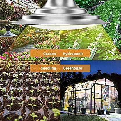 Espird Outdoor LED Grow Lights for Greenhouse 12-Light Waterproof String Grow Light, Full Spectrum