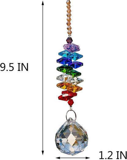 H&D Hyaline&Dora H&D 30mm Chandelier Crystals Ball Prisms Rainbow Octogon Chakra Suncatcher for Gift