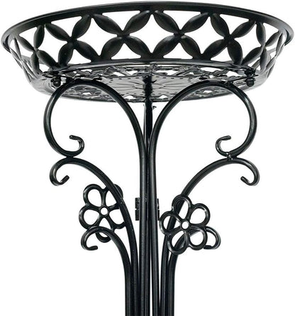 2 Pack Metal Potted Plant Stand Tall Flower Pot Stands Potted Holder Indoor Outdoor Decorative