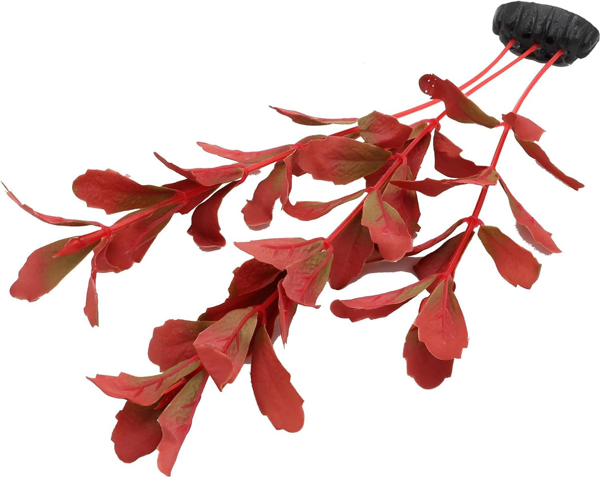 2-Pack 12 Inch Aquarium Silk Aquarium Plants, Artificial Plastic Plant for Small Tank, Goldfish