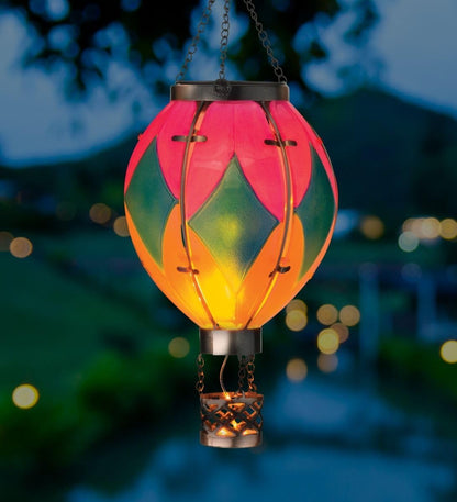 Regal Art & Gift Hot Air Balloon Solar Lantern – Hanging Solar-Powered LED Lights, Waterproof