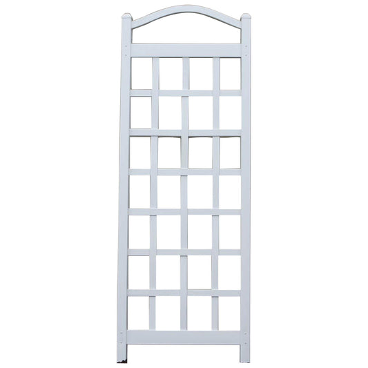 Dura-Trel Cambridge Wall Mounted Garden Vinyl Trellis, 28" x 75", White
