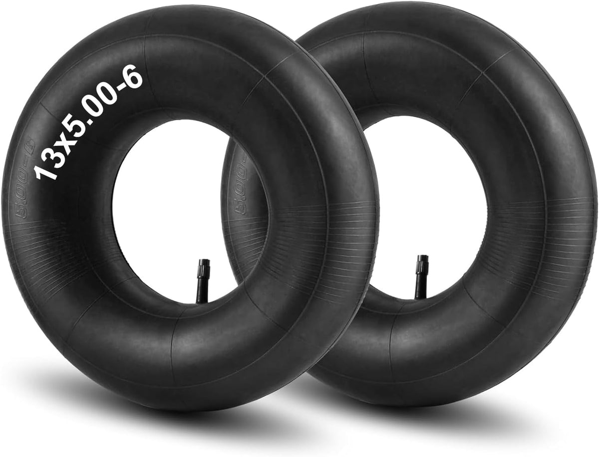 13x5.00-6" Inner Tubes, 2 Pack Heavy Duty 5.00-6/4.00-6 Replacement Tire Inner Tube with Straight