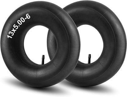 13x5.00-6" Inner Tubes, 2 Pack Heavy Duty 5.00-6/4.00-6 Replacement Tire Inner Tube with Straight