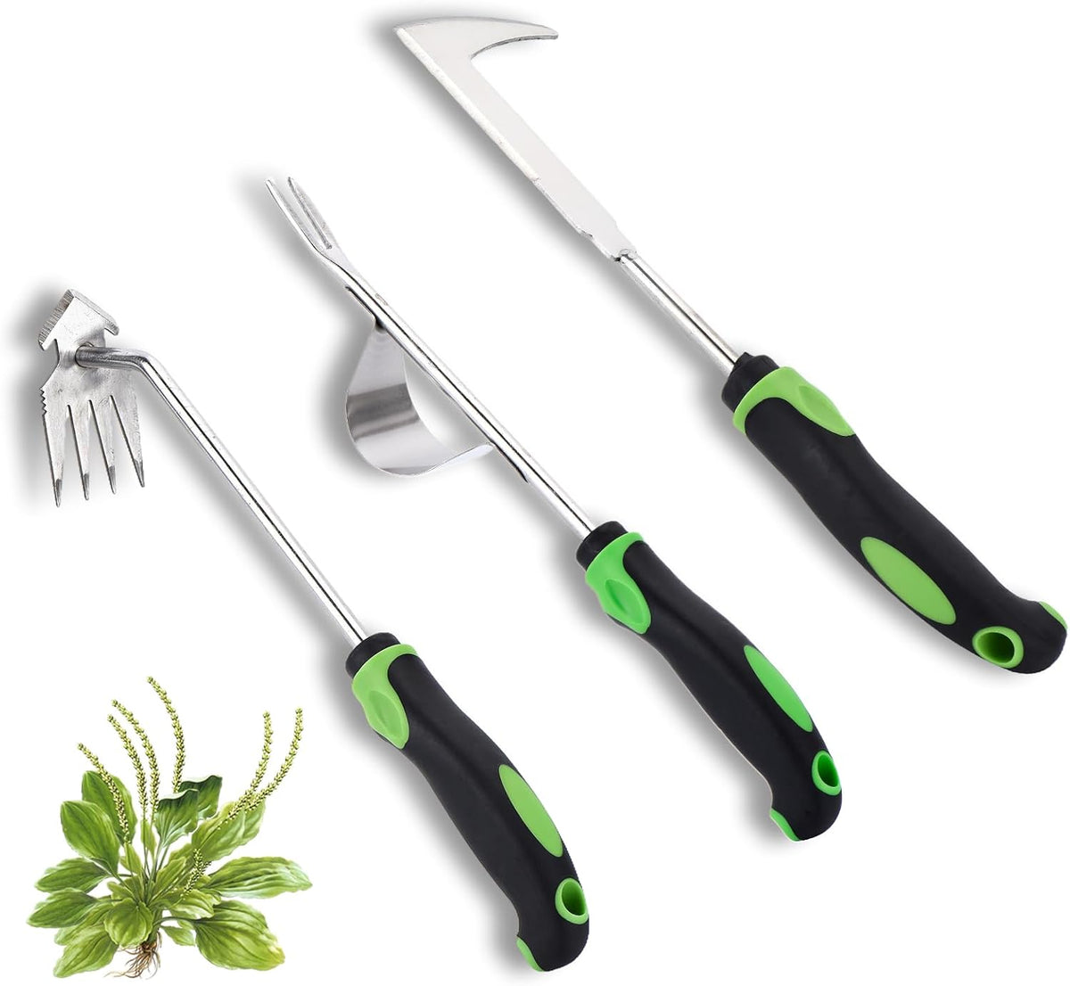 Weed Puller Tool 3pcs, 2025 New Portable Weeder Tool, Weeding Tool with Stainless Steel, Garden