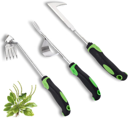 Weed Puller Tool 3pcs, 2025 New Portable Weeder Tool, Weeding Tool with Stainless Steel, Garden