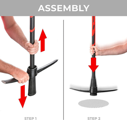 INTERTOOL Pick Axe for Digging - 36” Heavy Duty Garden Mattock Pickaxe - Rust Resistant Steel with