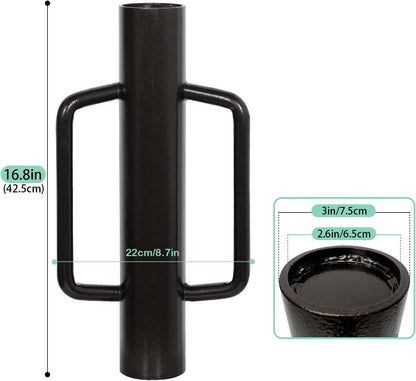 MIXXIDEA 11LB T Post Driver Heavy Duty Fence Post Driver Post Pounder with Handle Steel Post Hole