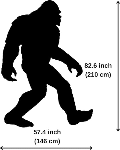 Giant 7 Foot Bigfoot Yard Decoration – All-Weather Durable PVC Sasquatch Silhouette | Outdoor Lawn