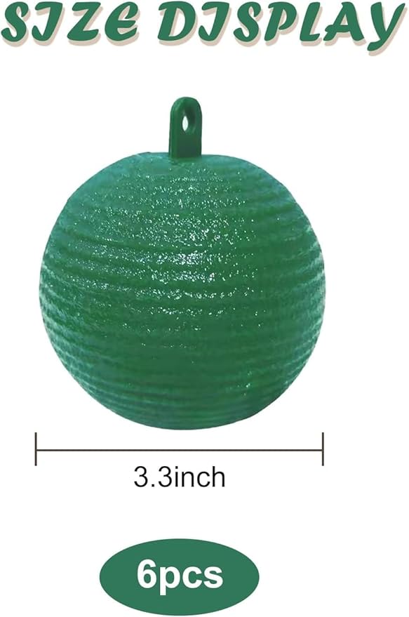 Fruit Fly Traps Ball Fly Trap Indoor, 6 PCS Hanging Bugs Sticky Ball Fly Trap Outdoor, Gnat Trap