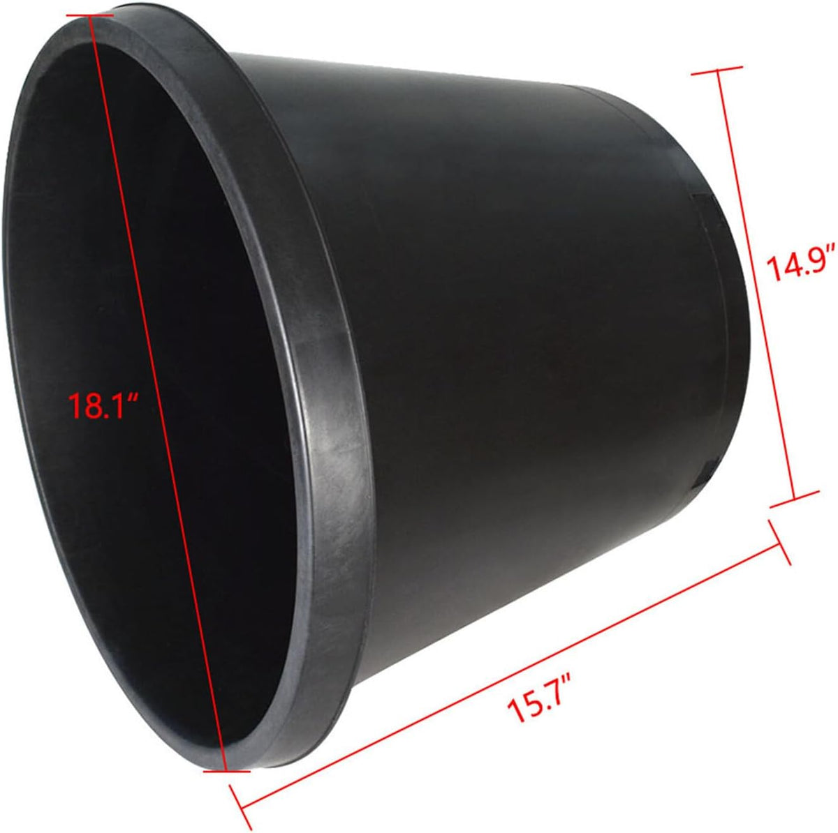 10-Pack 15 Gallon Round Premium Nursery Pot Plant Flower Seedling Container Garden Planter Pots for