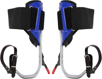 Tree Climbing Spikes Kit Aluminum Alloy Adjustable Tree Climbing Equipment with Anti Slip Pedal for