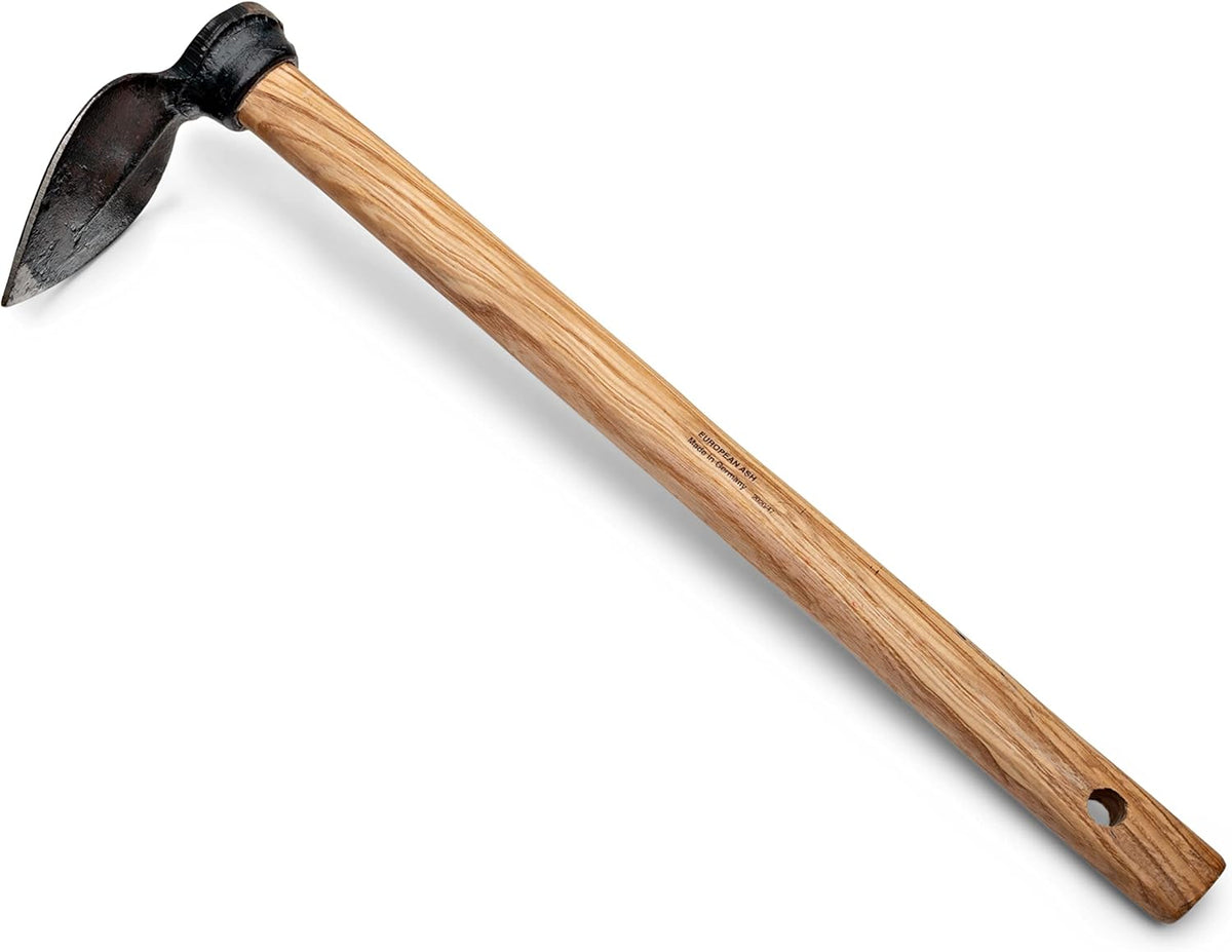 Kings County Tools Leaf-Shaped Hoe for Furrowing, Digging, Aeration, and Weeding | Solid Steel Head