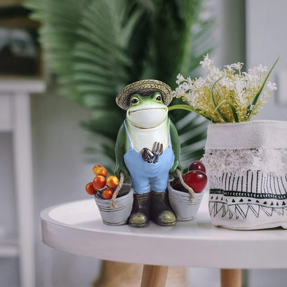 Frog Garden Decor, Frogs Garden Statue for Yard, Garden, Indoor Outdoor Decoration and Housewarming