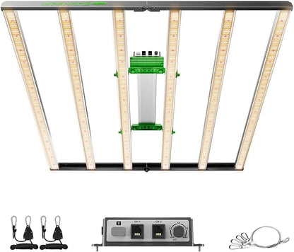 2025 New MARS HYDRO 800Watt FC-E8000 Foldable LED Grow Light 5x5ft, Full Spectrum Grow Light Bar