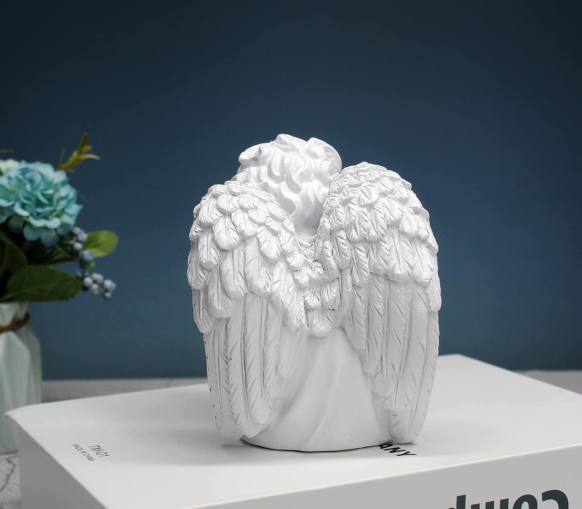 Praying Angels Figurine, Garden Angel Statues, Waterproof Kneeling Angel Sculpture, Outdoor Decor
