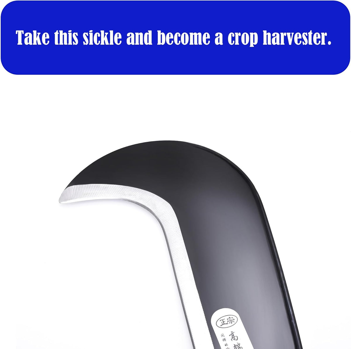 1pce 340mm/13.39in Manganese Steel Billhook Brush Clearing Sickle for Grass,Weeding Tools for