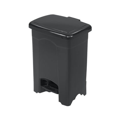 Safco Step On Plastic Trash Can with Foot Pedal, 4 Gallon Garbage Can for Kitchen, Bedroom, Office