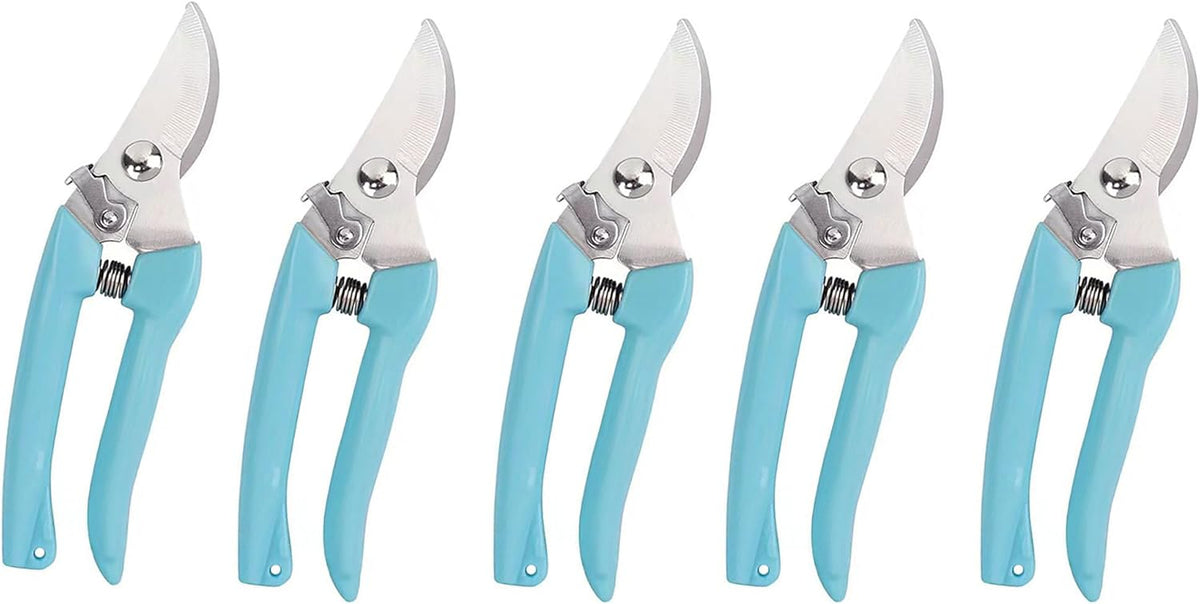 5pcs Garden Flower Shears Pruning Shears 6.9 inches Scissors Heavy Duty Plant Scissors for Cutting