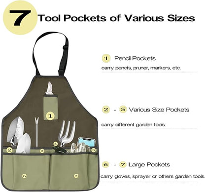 Garden Tool Set, Beswill 12 Pieces Heavy Duty Gardening Hand Tools with Garden Tools Organizer