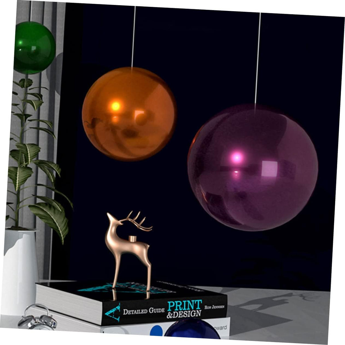 Happyyami Stainless Steel Ball Gazebo Garden Mirror Reflective Ball Decorative Sphere Outdoor