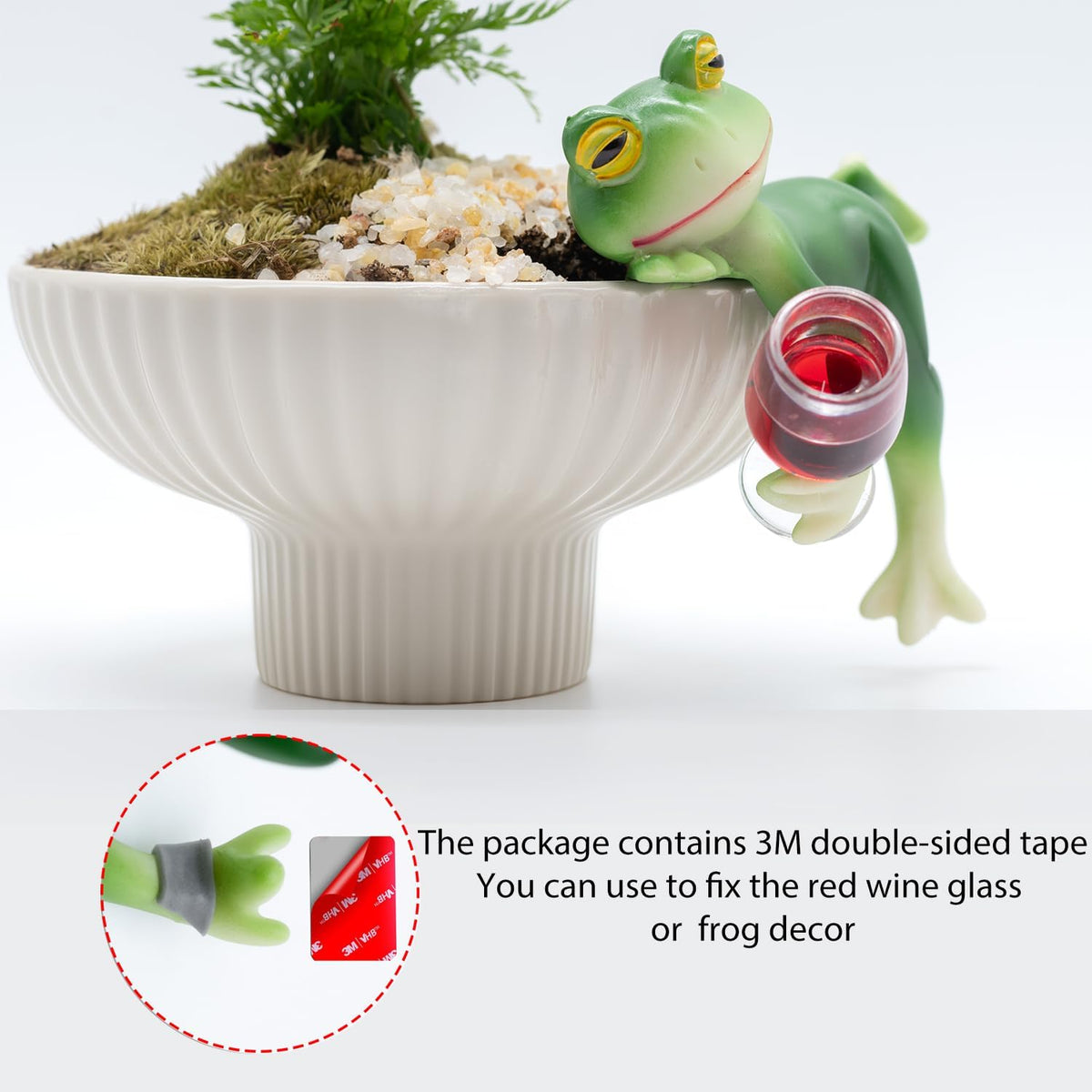Miniature Frog Figurines Plant Decorations for Pots, Home Decor,Garden Decor,Garden Decorations