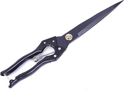 Grass Sheep Shear - Coated Wear-Resistant Handle, Manganese Steel Double-Edged, Strong Spring