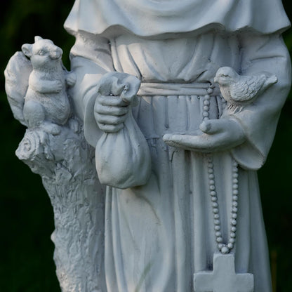 St Francis Garden Statues, Saint Francis of Assisi Catholic Christian Yard Decor Lawn Garden Patio