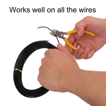 5 Roll Anodized Aluminum Bonsai Training Wire Kit with Bag, Black Bonsai Training Wire, Plant Wire