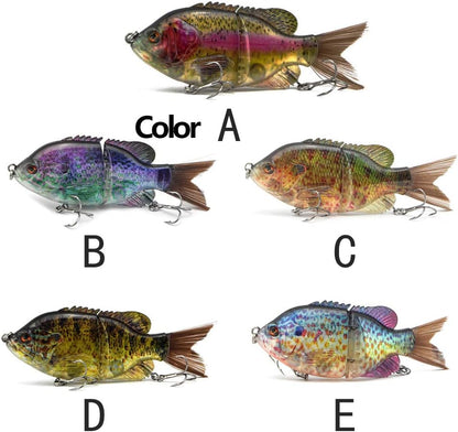 5.9in Multi Jointed Swimbait Fishing Lures Bait,2 Segment Big Giant Sinking Fishing Bass