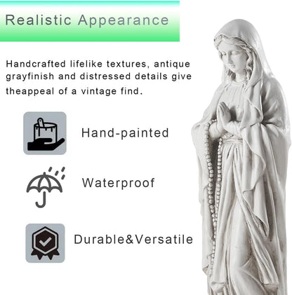 Virgin Mary Statue Outdoor, Religious Garden Statue, Blessed Mother Outdoor Statue, Large Outdoor