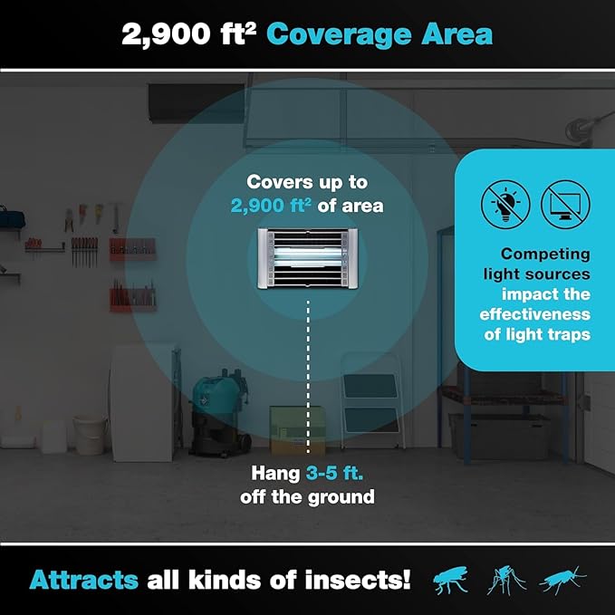 Catchmaster Vector Plasma Grilled Light Trap, UV Light Fly Traps, Gnat Traps for House Indoor