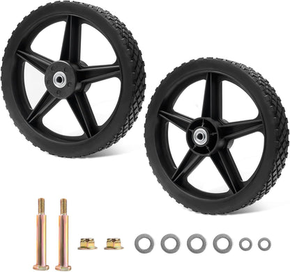 Parts Camp 16" Lawn Mower Wheels 16 x 1.75'' Spoked Plastic Wheel and Tire For Garden cart/Pressure