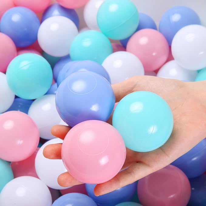 TRENDPLAY Plastic Balls for Ball Pits - Hollow Balls- Safe and Exciting Playtime - Perfect for Baby