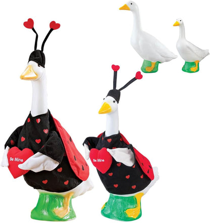 Fox Valley Traders Gaggleville™ Lovebug Duo Goose, Baby and Outfits Bundle