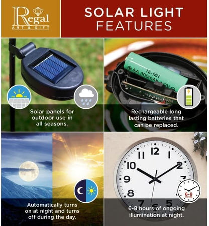 Regal Art & Gift Hot Air Balloon Solar Lantern – Hanging Solar-Powered LED Lights, Waterproof
