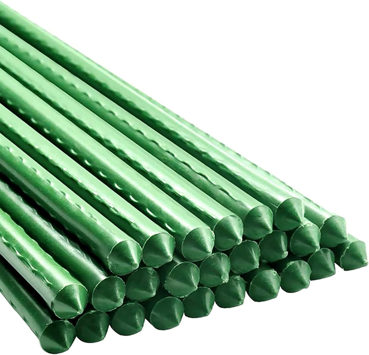Garden Plant Stakes 24 Inch 2Ft Steel Plant Stick Support, 25 Pack Tomato Stakes for Growing