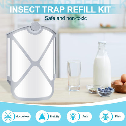 Flying Insect Trap Refills & 16 Cartridges, Compatible with ZEVOM364A Refill (16 Cartridges)