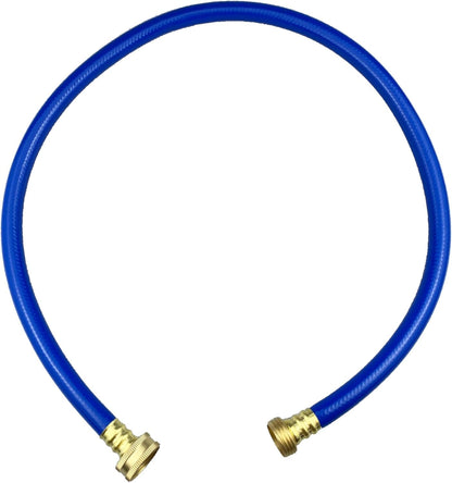PVC Garden Hose 1/2 Inch Green Heavy Duty Water Hose with Solid Brass Fittings,No Leaking