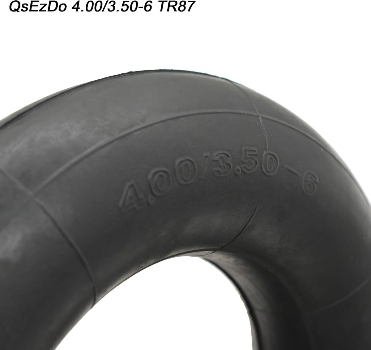 4.00/3.50-6 Replacement Inner Tube with TR87 Bent Valve Stem (1 Pack), for Hand Trucks, Utility