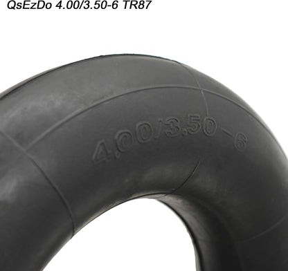 4.00/3.50-6 Replacement Inner Tube with TR87 Bent Valve Stem (1 Pack), for Hand Trucks, Utility
