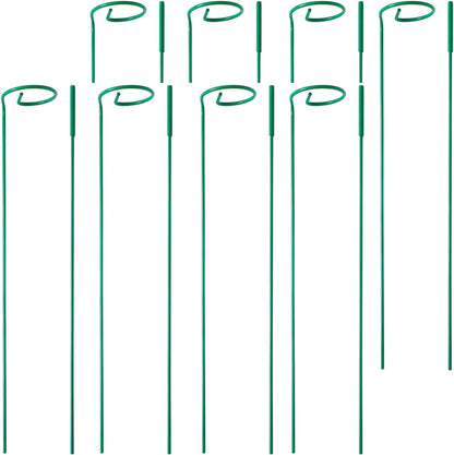 8 Pack Plant Stakes,Plant Support Stakes for Two Sizes(16 or 32 Inches),Plant Stakes for Outdoor