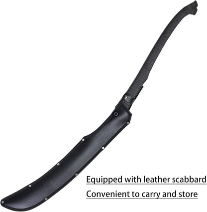 SV Handmade cast Manganese Steel Chopping Blade Sword, Full Tang, Outdoor, Hunting, Camping